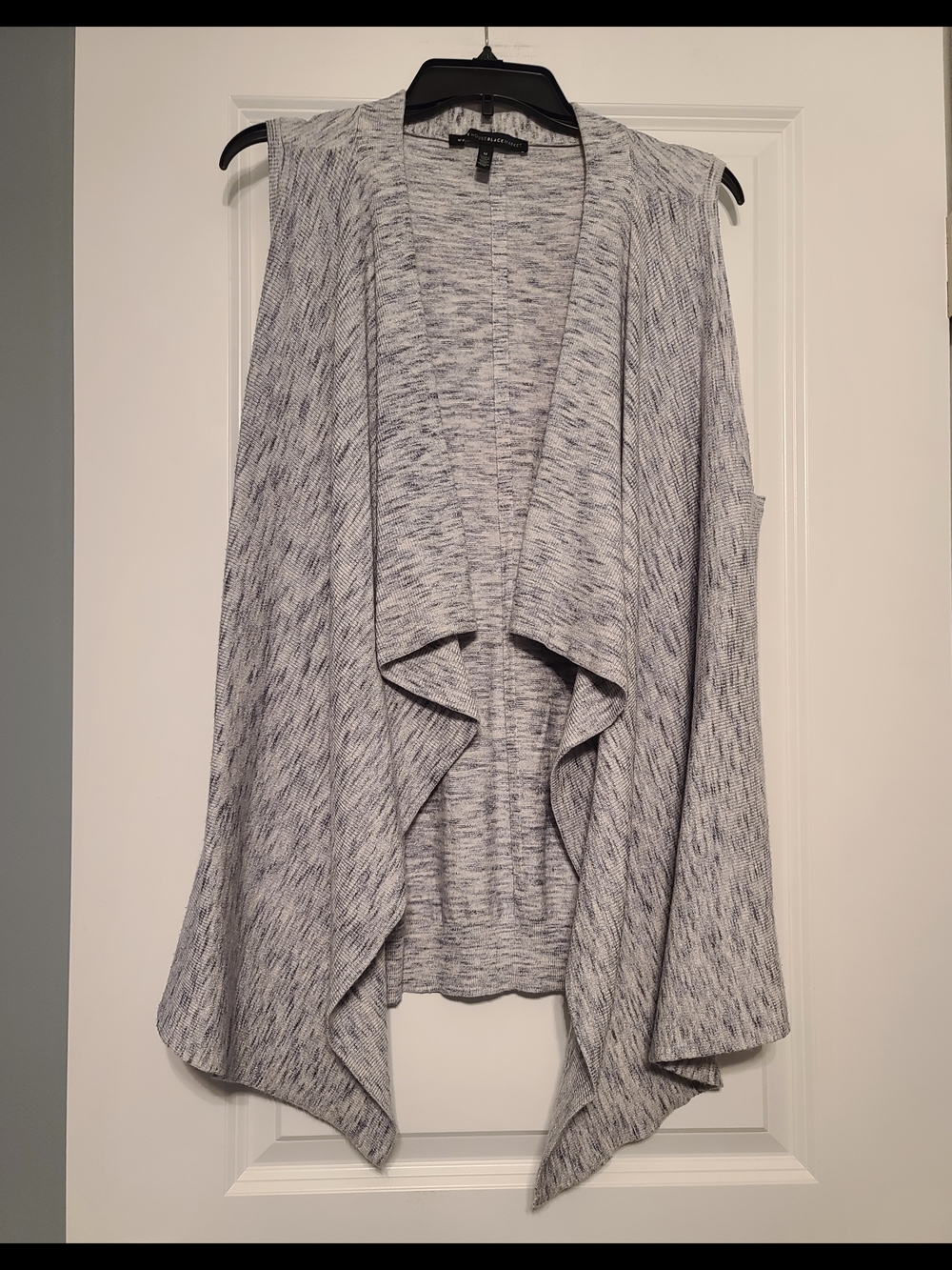 White House Black Market Women's Sz M Sleeveless Heather Gray Sweater Vest
